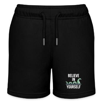 an sich selbst glauben - Kinder Organic Joggingshorts Mini Bolter von Stanley/Stella - Schwarz - Vorne