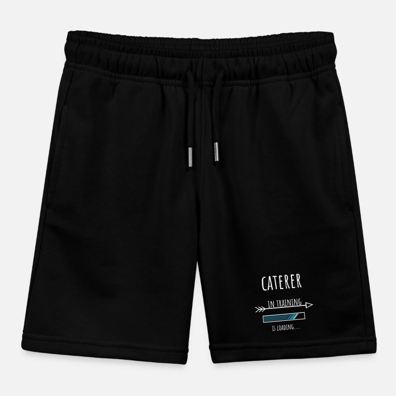 Caterer Gift Profession Training Caterer Kids Organic Sweat Shorts by Stanley/Stella