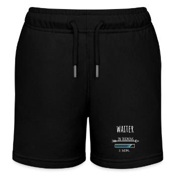 Serveur Cadeau Profession Formation Serveur - Short de jogging enfant bio Stanley/Stella - noir - Devant