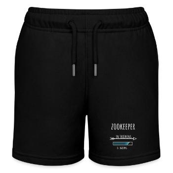 Gardien de zoo Cadeau Profession Formation Gardien de zoo - Short de jogging enfant bio Stanley/Stella - noir - Devant