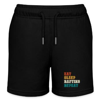 Manger dormir Rafting Répéter - Short de jogging enfant bio Stanley/Stella - noir - Devant