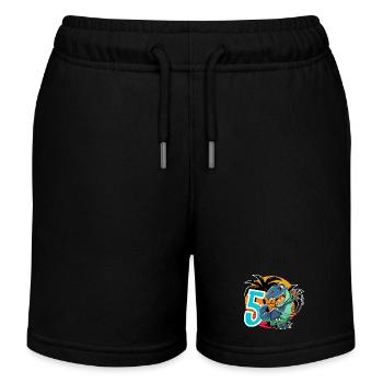 5 T Rex - Kinder Organic Joggingshorts Mini Bolter von Stanley/Stella - Schwarz - Vorne