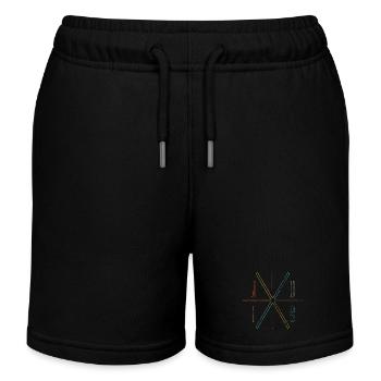 Jiu Jitsu Minimalistisches Grafikdesign - Kinder Organic Joggingshorts Mini Bolter von Stanley/Stella - Schwarz - Vorne