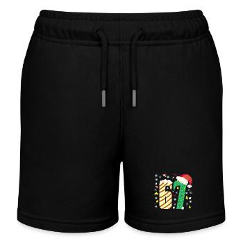 67 Christmas  - Kinder Organic Joggingshorts Mini Bolter von Stanley/Stella - Schwarz - Vorne