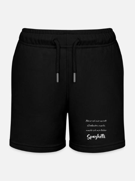 Je pensais aux spaghettis - Short de jogging enfant bio Stanley/Stella - noir