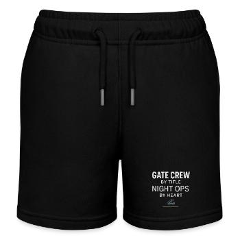 Rampe de nuit du personnel au sol au - Short de jogging enfant bio Stanley/Stella - noir - Devant