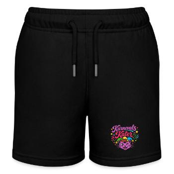 Costume de carnaval de chat - Short de jogging enfant bio Stanley/Stella - noir - Devant