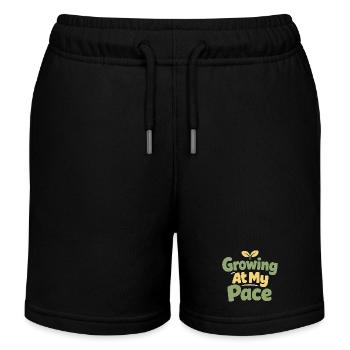 Identité parentale douce, lente - Short de jogging enfant bio Stanley/Stella - noir - Devant