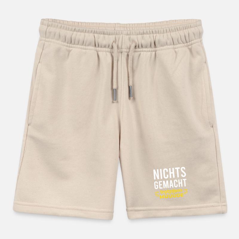 Nothing done but tired Kids Organic Sweat Shorts by Stanley/Stella