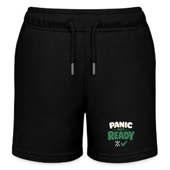 Ruhe Schlägt Panikbereitschaft, Lebensstil, - Kinder Organic Joggingshorts Mini Bolter von Stanley/Stella - Schwarz - Vorne