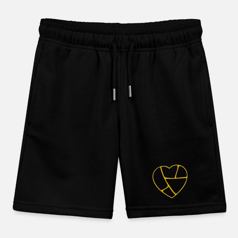 Kintsugi Heart (hollow) Kids Organic Sweat Shorts by Stanley/Stella