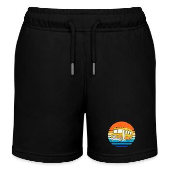 Chauffeur de bus scolaire Chauffeur de bus scolaire - Short de jogging enfant bio Stanley/Stella - noir - Devant
