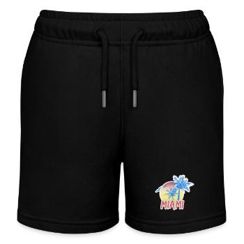Miami Beach - Short de jogging enfant bio Stanley/Stella - noir - Devant