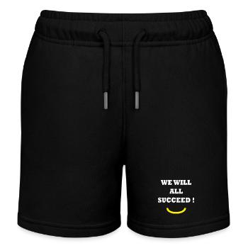 WE WILL ALL SUCCEED !  - Short de jogging enfant bio Stanley/Stella - noir - Devant
