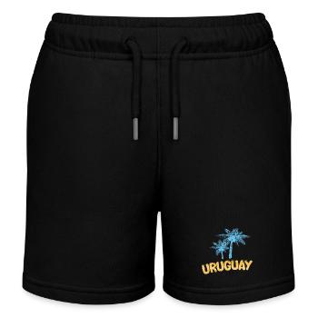 Palmiers Uruguay - Short de jogging enfant bio Stanley/Stella - noir - Devant