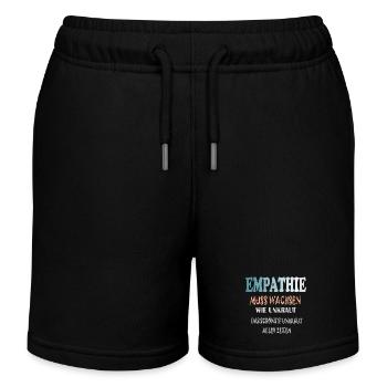 Empathie Muss Wachsen wie Unkraut - Kinder Organic Joggingshorts Mini Bolter von Stanley/Stella - Schwarz - Vorne