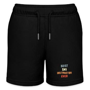 Entraîneur de ski - Short de jogging enfant bio Stanley/Stella - noir - Devant