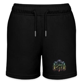 Honigbiene - Kinder Organic Joggingshorts Mini Bolter von Stanley/Stella - Schwarz - Vorne