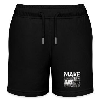 Make Art - Kinder Organic Joggingshorts Mini Bolter von Stanley/Stella - Schwarz - Vorne