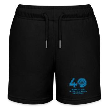 HU August 2026 - 40 Jahre - Geburtstag Geschenk - Kinder Organic Joggingshorts Mini Bolter von Stanley/Stella - Schwarz - Vorne