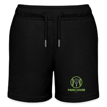 Padel Lover - Kids Organic Sweat Shorts by Stanley/Stella - black - Front