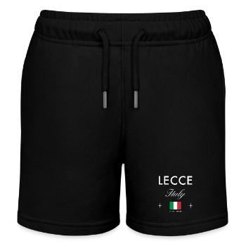 Lecce Italien Koordinaten Reise Souvenir - Kinder Organic Joggingshorts Mini Bolter von Stanley/Stella - Schwarz - Vorne