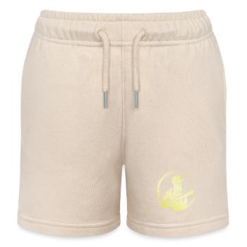 Baseball Man - Kids Organic Sweat Shorts by Stanley/Stella - soft Ecru - Front