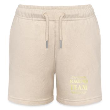 Racing Team - Kids Organic Sweat Shorts by Stanley/Stella - soft Ecru - Front