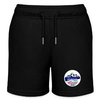 Snowbombing 2025 - Kinder Organic Joggingshorts Mini Bolter von Stanley/Stella - Schwarz - Vorne