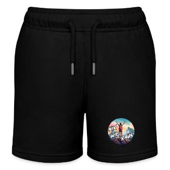 Nix wie raus in die Natur auf die Berge wandern - Kinder Organic Joggingshorts Mini Bolter von Stanley/Stella - Schwarz - Vorne
