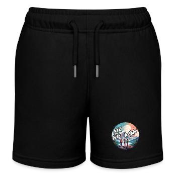 Nix wie raus mit der Familie in die Natur Wandern - Kinder Organic Joggingshorts Mini Bolter von Stanley/Stella - Schwarz - Vorne