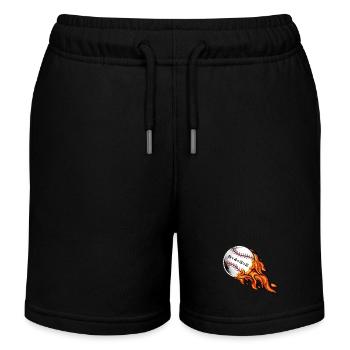Baseball 6432 Double Play 6+4+3=2 Softball Mathematik - Kinder Organic Joggingshorts Mini Bolter von Stanley/Stella - Schwarz - Vorne