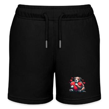 Cadeaux de Saint-Valentin Pitbull - Short de jogging enfant bio Stanley/Stella - noir - Devant