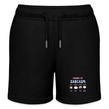 Lustige Chance auf Sarkasmus Wettervorhersage Sarkastisch - Kinder Organic Joggingshorts Mini Bolter von Stanley/Stella - Schwarz - Vorne