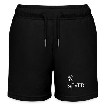 Jamais, jamais, toujours, Attitude, positif - Short de jogging enfant bio Stanley/Stella - noir - Devant