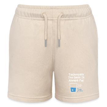 Techniquement, le verre est toujours plein - Short de jogging enfant bio Stanley/Stella - écru doux - Devant
