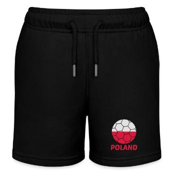 Pologne Pologne Texte Polonais Flag Football Cool Fan - Short de jogging enfant bio Stanley/Stella - noir - Devant
