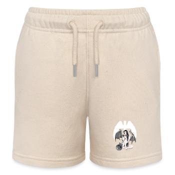 Hard Rock Musik Fantasy Teufelin Konzert Satanisch - Kinder Organic Joggingshorts Mini Bolter von Stanley/Stella - Natur - Vorne