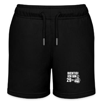Humorvolle 29 Plus Geburtstagsfeier Mit Attitüde - Kinder Organic Joggingshorts Mini Bolter von Stanley/Stella - Schwarz - Vorne