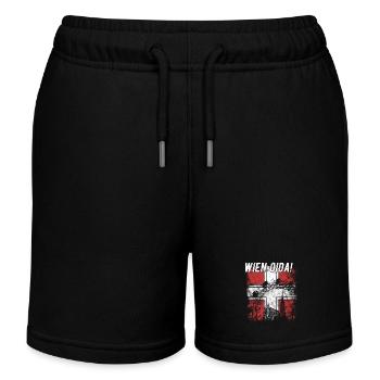 Wien Oida Lokalpatriotismus Und Wiener Humor - Kinder Organic Joggingshorts Mini Bolter von Stanley/Stella - Schwarz - Vorne
