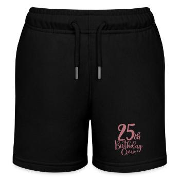 25th Birthday Crew B-day Party Squad 25 ans - Short de jogging enfant bio Stanley/Stella - noir - Devant