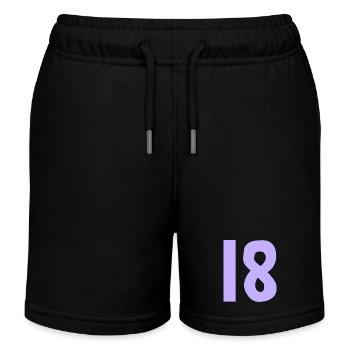 JAHRESTAG. ALLES GUTE ZUM GEBURTSTAG. ALLES GUTE ZUM GEBURTSTAG. - Kinder Organic Joggingshorts Mini Bolter von Stanley/Stella - Schwarz - Vorne