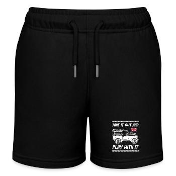 Sortez-le et jouez avec - Short de jogging enfant bio Stanley/Stella - noir - Devant