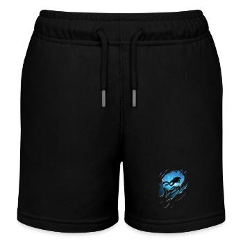 Ripped Diving Gift Cracks - Kids Organic Sweat Shorts by Stanley/Stella - black - Front