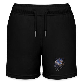 Astronomie Hand of god nebula galaxy zerrissen - Kinder Organic Joggingshorts Mini Bolter von Stanley/Stella - Schwarz - Vorne