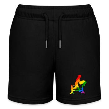 coloré cheval de loisir cheval de loisir hobby horsing - Short de jogging enfant bio Stanley/Stella - noir - Devant