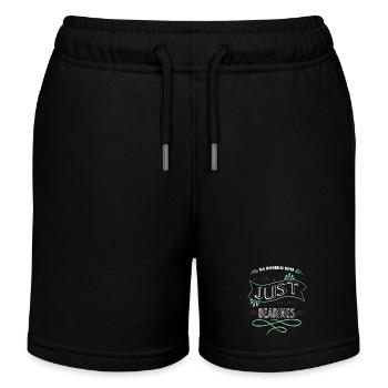 joke baseballshirt automobile baseballgift cool - Kinder Organic Joggingshorts Mini Bolter von Stanley/Stella - Schwarz - Vorne