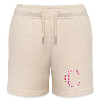 Buchstabe c Küsse - Kinder Organic Joggingshorts Mini Bolter von Stanley/Stella - Natur - Vorne