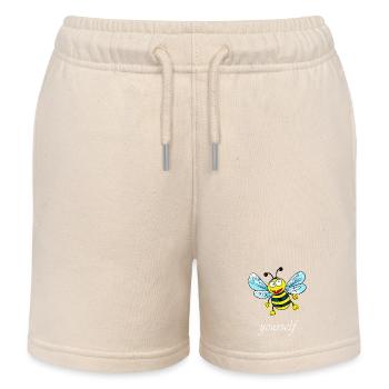 be (e) yourself - Kids Organic Sweat Shorts by Stanley/Stella - soft Ecru - Front