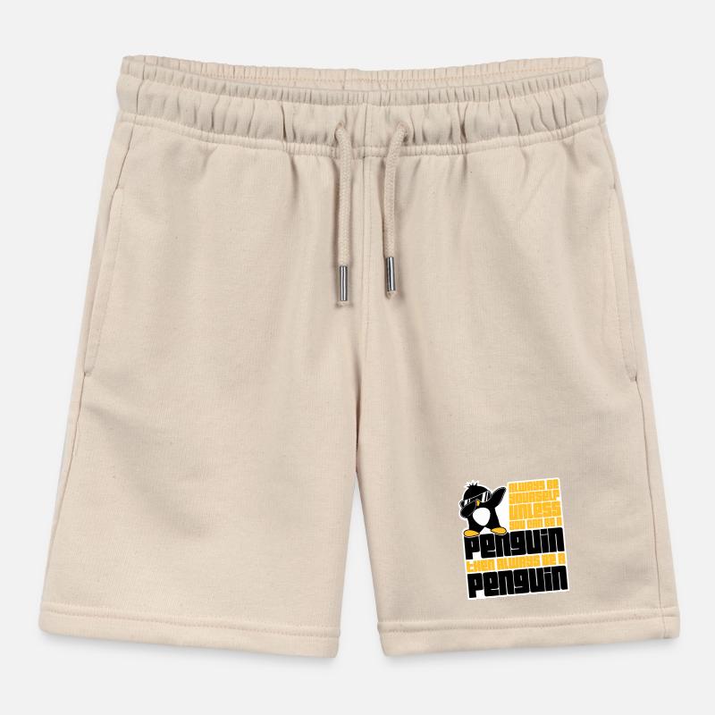 Sei immer du selbst, es sei denn, du kannst ein Pinguin sein Kinder Organic Joggingshorts Mini Bolter von Stanley/Stella